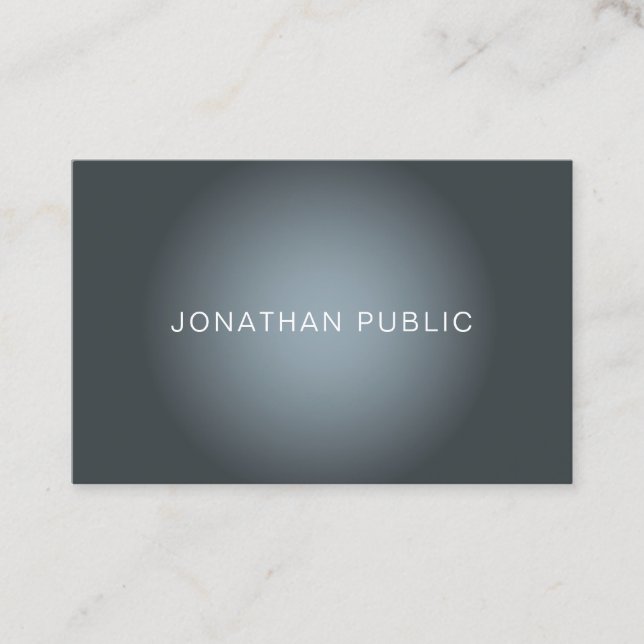 Tarjeta De Visita Elegante diseño moderno estilo profesional moderno (Anverso)