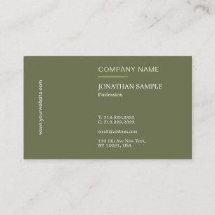 Tarjeta De Visita Elegante Diseño Moderno Profesional Lujo