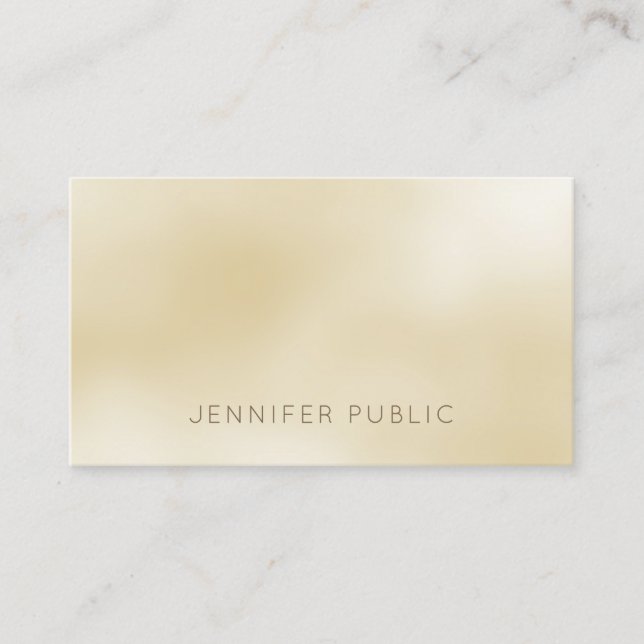 Tarjeta De Visita Elegante Diseño Moderno Profesional Sofisticado (Anverso)