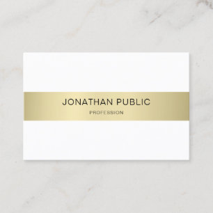 Tarjeta De Visita Elegante diseño moderno sencillo y de lujo