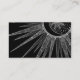 Tarjeta De Visita Elegante diseño negro de luna de sol plateado Mand (Reverso)