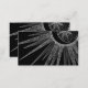 Tarjeta De Visita Elegante diseño negro de luna de sol plateado Mand (Anverso / Reverso)