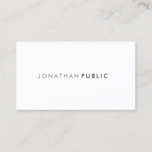 Tarjeta De Visita Elegante diseño sencillo estilo profesional modern