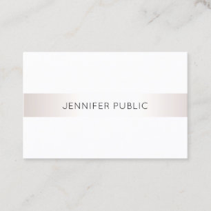 Tarjeta De Visita Elegante diseño sencillo profesional moderno