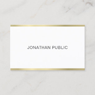 Tarjeta De Visita Elegante Diseño sencillo y profesional moderno