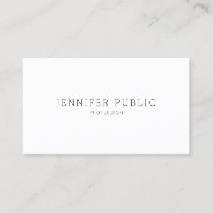 Tarjeta De Visita Elegante diseño sencillo y sencillo estilo profesi