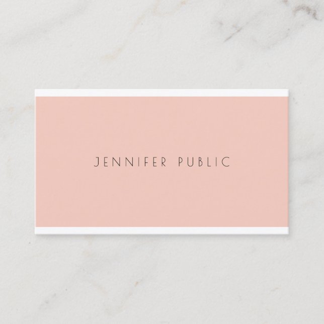 Tarjeta De Visita Elegante diseño simple y simple lujo profesional (Anverso)