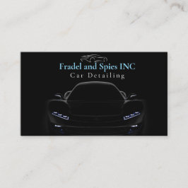 Tarjeta De Visita Elegante Distribuidor de Coches Black Premium / Pr