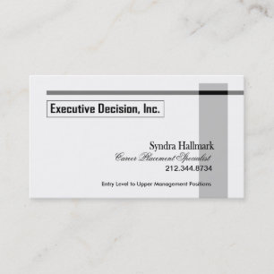 Tarjeta de visita elegante - "ejecutivo de uso