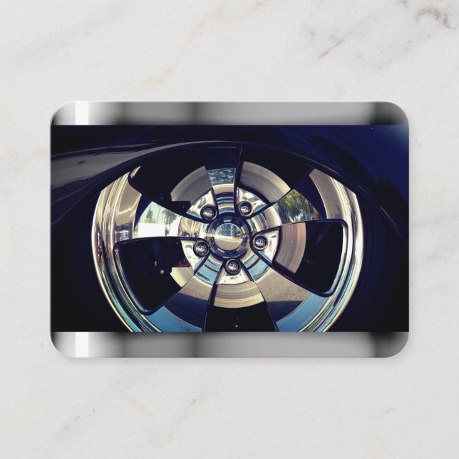Tarjeta De Visita Elegante, elegante coche (Anverso)