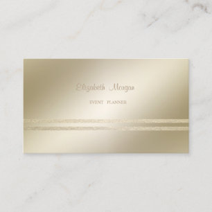 Tarjeta De Visita Elegante, elegante, falso oro Purpurinoso a rayas