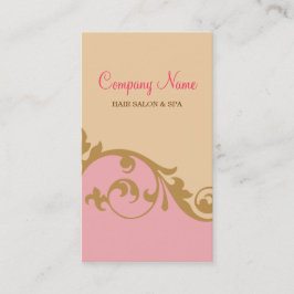 Tarjeta de visita elegante elegante (rosa)