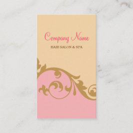 Tarjeta de visita elegante elegante (rosa)