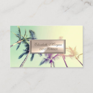 Tarjeta De Visita Elegante Encantador Profesional , Palma
