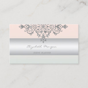 Tarjeta De Visita Elegante Encanto Profesional Moderno,Lace