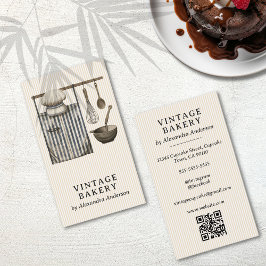 Tarjeta De Visita Elegante equipo de Chef Vintage