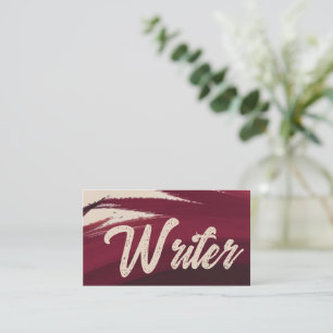 Tarjeta De Visita Elegante escritor