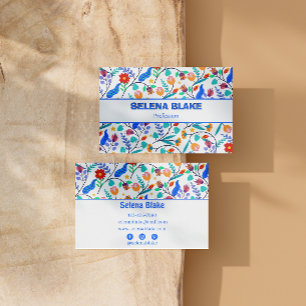 Tarjeta De Visita Elegante estética floral Moderno y elegante