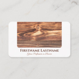 Tarjeta De Visita Elegante estilo 100% natural de madera orgánica