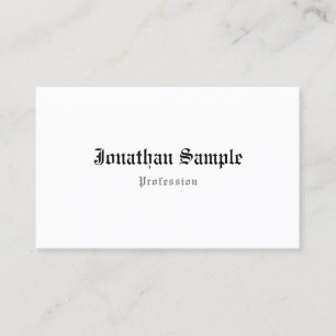 Tarjeta De Visita Elegante estilo clásico estilo antiguo Texto en i