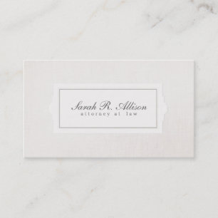 Tarjeta De Visita Elegante estilo de abogado de estilo sencillo esti