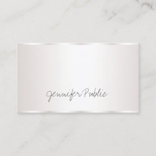 Tarjeta De Visita Elegante estilo de escritura de mano libre elegant