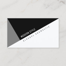 Tarjeta De Visita elegante estilo geométrico moderno
