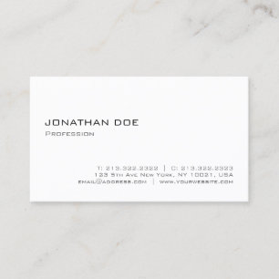 Tarjeta De Visita Elegante estilo minimalista moderno profesional