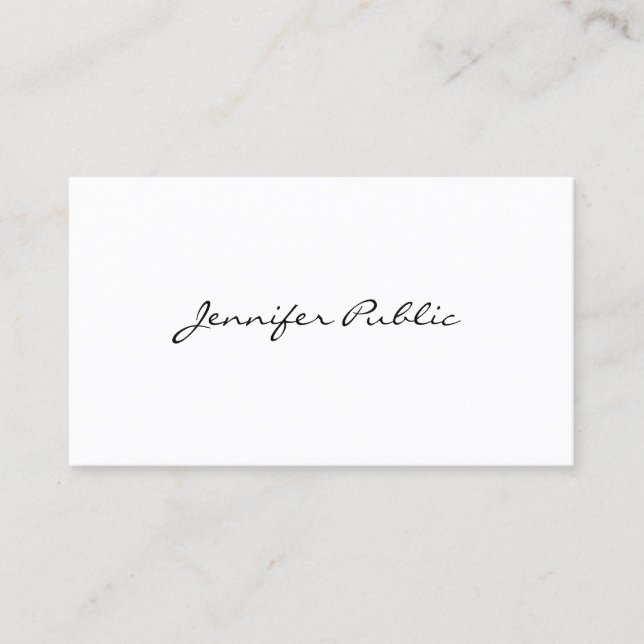 Tarjeta De Visita Elegante estilo minimalista profesional moderno (Anverso)