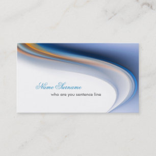 Tarjeta De Visita elegante estilo moderno azul pastel y blanco