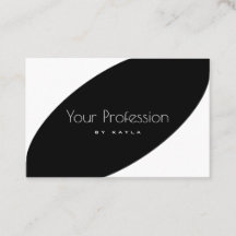 Elegante estilo negro y blanco profesional moderno