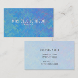 Tarjeta De Visita Elegante estilo profesional de marmol azul