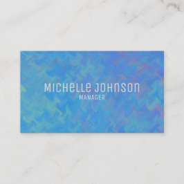 Tarjeta De Visita Elegante estilo profesional de marmol azul