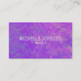 Tarjeta De Visita Elegante estilo profesional de martillaje violeta