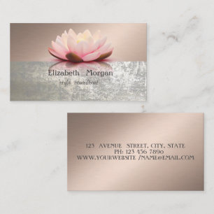 Tarjeta De Visita Elegante Estiloso Chic Profesional Loto