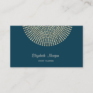 Tarjeta De Visita Elegante Estiloso Profesional, Azul Marino, Lunare