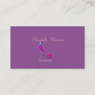 Tarjeta De Visita Elegante Estiloso Profesional, Tacón Alto