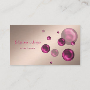 Tarjeta De Visita Elegante Estiloso Simple, Puntos