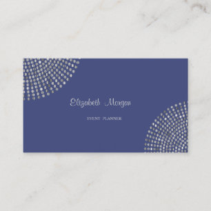 Tarjeta De Visita Elegante Estiloso Simple, Puntos