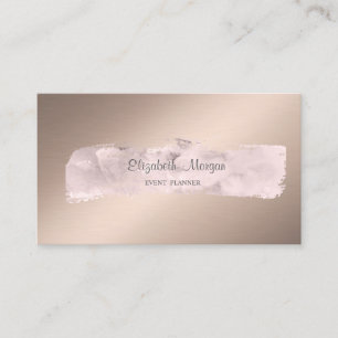 Tarjeta De Visita Elegante Estiloso Simple, Trazo de Pintura