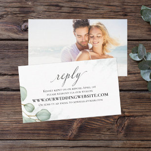 Tarjeta De Visita Elegante Eucalyptus Deja La Foto A Través Del Siti