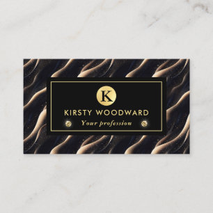 Tarjeta De Visita Elegante fantasía brillante y texturas de dunas de