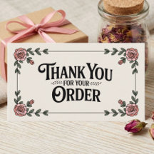 Elegante Femenino Floral Gracias a Pequeñas Empres