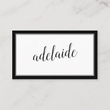 Elegante firma de escritura con manuscrito blanco