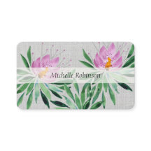 Elegante Flor de Loto en Acuarela Profesional