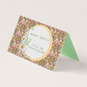 Tarjeta De Visita Elegante floral moderna