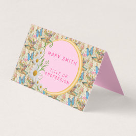 Tarjeta De Visita Elegante floral moderna