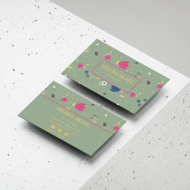 Tarjeta De Visita Elegante floral moderna | Profesional y de moda