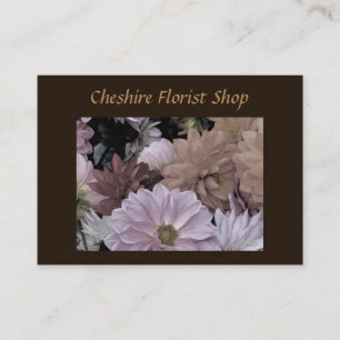 Tarjeta De Visita Elegante florista de flores de Dahlia
