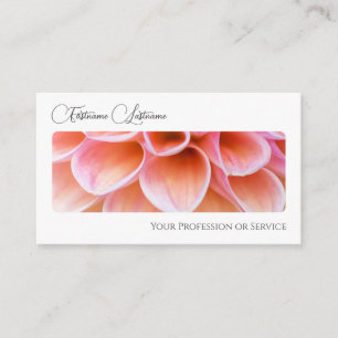 Tarjeta De Visita Elegante florista florida flor caligrafía QR-Code